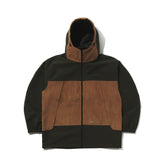 BSRabbit MMM HF WINDBREAKER HOODED JACKET DEEP KHAKI / CORDUROY BROWN